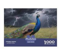 Pavo Real 1000pcs Wildlife Paper Jigsaw Puzzle 100% Recycled Cardboard Beautiful Decoration for Adults And Kids 70x50cm/1000pcs