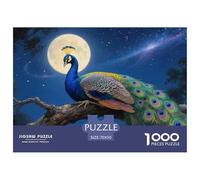 Pavo Real Jigsaw Puzzles Puzzle for Adults Kids. 1000 Piece Great Gifts Challenge Toy Educational Game Home Decoration for Educational Games Gifts 70x50cm/1000pcs
