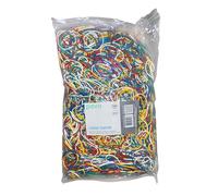 Pavo Rubber bands 60 mm x 1.5 mm - Bag 1 kg Assorted Colours