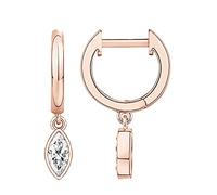 PAVOI 14K Gold Plated S925 Sterling Silver Post Lightweight Drop/Dangle Huggie Earrings for Women | Religious Ornament: Cross, Evil Eye, Clover, Celtic | Dainty Earrings for Women