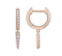 PAVOI 14K Gold Plated S925 Sterling Silver Post Lightweight Drop/Dangle Huggie Earrings for Women | Star, Lock, Butterfly, Moon, Lightning | Dainty Earrings