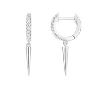 PAVOI 14K Gold Plated S925 Sterling Silver Post Lightweight Drop/Dangle Huggie Earrings for Women | Star, Lock, Butterfly, Moon, Lightning | Dainty Earrings
