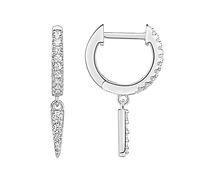 PAVOI 14K Gold Plated S925 Sterling Silver Post Lightweight Drop/Dangle Huggie Earrings for Women | Star, Lock, Butterfly, Moon, Lightning | Dainty Earrings