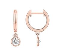 PAVOI 14K Gold Plated S925 Sterling Silver Post Lightweight Drop/Dangle Huggie Earrings for Women | Star, Lock, Butterfly, Moon, Lightning | Dainty Earrings