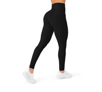 PAVOI ACTIVE FlexFlow Collection | Women's Sculpting High Waisted Low Impact Full Length Gym Clothes Yoga Leggings for Woman, Black, Large