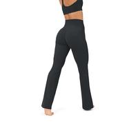 PAVOI ACTIVE High Waisted Flare Leggings for Women - Buttery Soft Bell Bottom Workout Flared Wide Leg Yoga Pants - FlexFlow, Slate, M