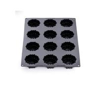Pavoni Floris PX43141 Professional Silicone Mould with 12 Cavities for Mousse, Semi-Frozen, Entremets and Floral Dessert Moulds, Pavoflex Made in Italy