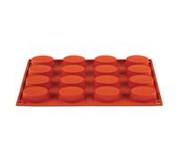 Pavoni Formaflex Silicone Oval Mould in Red Dishwasher Safe Non Stick - 16 Cup