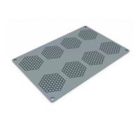 Pavoni Honeycomb GG047S Tuile Silicone Mould 8 Indents 2 ml (Pack of 1) | Flexible food preparation mould creates detailed finishes for professional garnishes and high-volume catering displays.
