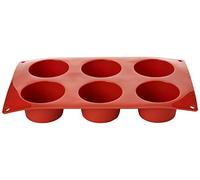 Pavoni N933 Formaflex Silicone Muffin Mould, 6 Cups