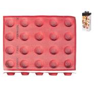 Pavoni Silicone Mould 20 Cone-Shaped 4,8 cm Red