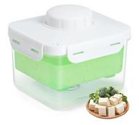 Pavsrmy Tofu Press Dishwasher Safe, Upgrade Adjustable Large Vegan Tofu Presser Drainer with Drip Tray and Pour Spout, Speed Up Removing Water from Firm/Extra Firm Tofu Without Crack to Improve Taste