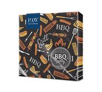 PAW 3 Ply Napkins. 33 x 33 cm Pack of 20. Printed with Water-Based Paints. Table Decoration. It's The time to Celebrate! Napkins, Meeting Friends, BBQ, Beer Party