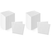 PAW - Airlaid Cocktail Napkins (20 x 20 cm) I 100 Pieces I Plain I Fabric-Like I Elegant Table Decoration I HoReCa I for Occasions Like Weddings, Parties, Christmas I Unicolour: White (Pack of 2)