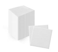 PAW - Airlaid Cocktail Napkins (20 x 20 cm) I 100 Pieces I Plain I Fabric-Like I Elegant Table Decoration I HoReCa I for Occasions Like Weddings, Parties, Christmas I Unicolour: White