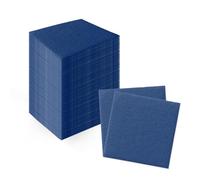 PAW - Airlaid Napkins 20 x 20 cm, 100 Pieces, Cocktail 1/4 Ply, Resistant Absorbent, HoReCa Table Decoration, Weddings, Parties, Colour: Dark Blue