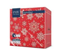 PAW - Airlaid Napkins (40 x 40 cm) I 50 Pieces I Perfect for Christmas, Winter, Holidays I Christmas Eve Table Decoration I Airlaid Napkins Cloth-Like - Snowflakes red I Snowflakes red