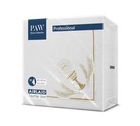 Paw Airlaid Napkins - Fabric-Like (40 x 40 cm) I Pack of 50 I Perfect for Communion, Confirmation, Christening I High-Quality Table Decoration Fabric Napkins - IHS Measuring Goblet I My First