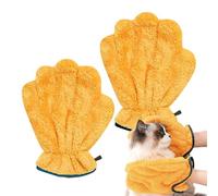 Paw Bathing Towel - 23x16cm Plush Microfiber Mitt, Fast Moisture Removal Texture, Reusable Washable Cloth, Comfortable Animal Care Accessory | Flexible Handling Tool for Pet Hygiene Routine Daily