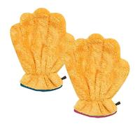 Paw Bathing Towel, Absorbent And Massaging, 26 X 24cm, Fleece Pet Grooming Gloves, Soft Cat Bathing Mitts, Skin Friendly Fabric, For Indoor, Outdoor, Or On The Go