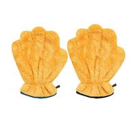 Paw Bathing Towel - Coral Fleece Grooming Glove | Absorbent Pet Bath Mitt with Fabric, Quick Drying Design with Comfortable Hand Fit, Dog Kitten Cleaning Accessory for Home Bathing