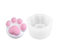 Paw Casting Mould - Translucent Silicone Manual Baking Mould, Soft Flexible Crafting Shape Set, Creative DIY Chocolate Cookie Maker, Detailed Resin Art Mould Kit, Versatile Craft Project Tool F