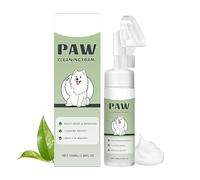 Paw Cleaner, Natural Cleaner with Silicone Brush, 100ml Pet Foot Washer with Scrubber, for Dirty Muddy Puppy Kitten Small Medium Large Breed Travel Outdoor Walking Bath