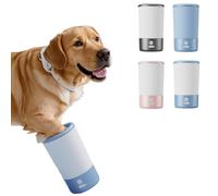 Paw Cleaning Cup for Dogs and Cats, Pet Paw Washer Bath Brush with USB Charging, Portable Dog Foot Cleaner Tool with Soft Silicone Brush, Easy to Use Pet Grooming Supplies (4 Colors) (blue)
