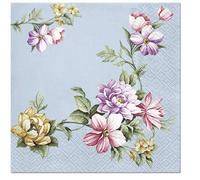 Paw Decor Collection 20 Paper Lunch Napkins Elegant Garland Blue Serviettes 3ply…