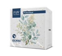 PAW - Airlaid Cloth-Like Napkins (40 x 40 cm) | 50 Pieces | Ideal for Wedding, Christening, Communion, Birthday | Linen Feel Elegant Napkins | Color: Eucalyptus Bouquet