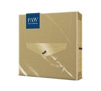 PAW Decor Collection Paper Napkins 3 ply. 33x33 cm 20 pcs. Table Decoration. Plain, Elegant, Original. Table, Weddings, Birthdays, New Year, Carnival. Monocolor (Gold) SDL552409