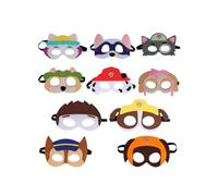 Paw Dog Patrol Masks,10 PCS Kids Animal Cartoon Masks Kid with Elastic Rope Puppy Party Halloween Felt Mask for Children Masquerade Birthdays Halloween Cosplay