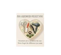 Paw Hug - Souvenir Decorations for the Animal Groomer with Card, Pocket Collection | Ideal for Friends, Women, Men, Adults, Boys, Girls, Stylec, Se référer au descriptif, Refer to description