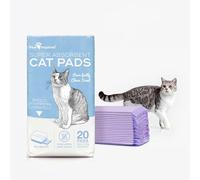 Paw Inspired Cat Pads, Generic Refills for Tidy Cats Breeze Litter Box System, Disposable Kitty Litter Liners for Easy Cleaning, Super Absorbent Pee Pads, 16.9 x 11.4 Inch (Scented, 20 Count)