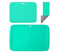Paw Inspired Fitted Fleece Cage Liner Set for Ferret Nation, Critter Nation Single Unit (Bottom Pan Liner, Ramp Cover, Shelf Liner) for Ferrets, Rats, Chinchillas, Hedgehogs, Small Animals (Green)