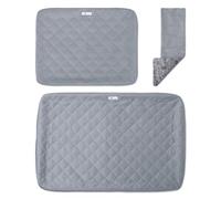 Paw Inspired Fitted Fleece Cage Liner Set for Ferret Nation, Critter Nation Single Unit (Bottom Pan Liner, Ramp Cover, Shelf Liner) for Ferrets, Rats, Chinchillas, Hedgehogs, Small Animals (Gray)