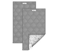Paw Inspired Guinea Pig Cage Liners Washable Fleece Bedding with Waterproof Bottom | Super Absorbent Pee Pad or Pet Bed Mat for Guinea Pigs, Ferrets, Rabbits, Hamsters, Small Animals (C&C 2x1, Gray)