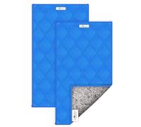 Paw Inspired Guinea Pig Cage Liners | Washable Fleece Bedding with Waterproof Bottom | Super Absorbent Pee Pad or Pet Bed Mat for Guinea Pigs, Ferrets, Rabbits, Hamsters, Small Animals (C&C 2x1, Blue)