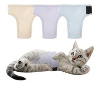 Paw Legend Cat Diapers for Female and Male Cats - Washable, Reusable Kitten Diapers for Incontinence and Spraying (3 Pack, Small)