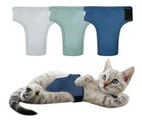Paw Legend Cat Diapers for Male Cats Spraying Washable Reusable Kitten Diapers for Cats Incontinence Pet Diapers (3 Pack, Large)