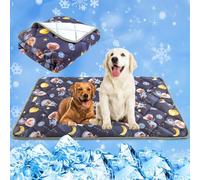 Paw Legend Dog Cooling Mat for Dogs 28" x 40", Pet Cooling Pad Blanket for Dogs & Cats, Ice Silk Fabric, Washable Breathable for Crate, Sofa, Floor, Indoor Outdoor Summer Use