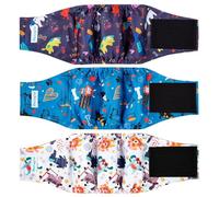 Paw Legend Washable Dogs Diapers Male Dog Belly Bands for Male Dogs Diapers Reusable Puppy & Doggie Diapers Male (3 Pack, Large)
