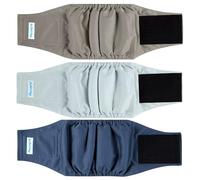Paw Legend Washable Dogs Diapers Male Dog Belly Bands for Male Dogs Diapers Reusable Puppy & Doggie Diapers Male (3 Pack, X-Small)