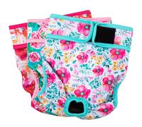 Paw Legend Washable Reusable Female Dog Diapers - No Leak Doggie Diapers for Heat Cycle (3 Pack,Medium)