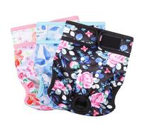 Paw Legend Washable Reusable Female Dog Period Diapers for Heat Doggie Puppy Diapers for Female Dogs (3 Pack, Small)