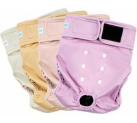 Paw Legend Washable Reusable Female Dog Period Diapers for Heat Doggie Puppy Diapers for Female Dogs (4 Pack, X-Large)