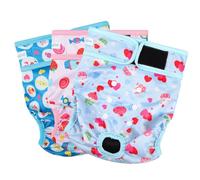 Paw Legend Washable Reusable Female Dog Period Diapers for Heat Doggie Puppy Diapers for Female Dogs (3 Pack,X-Small)