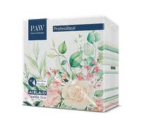 PAW - Napkins Made of airlaid - Fabric-Like (40 x 40 cm) I 50 Pieces I Ideal for Wedding, Baptism, Communion, Birthday I Fabric-Like Napkins - Flowers, Roses I Color: Floral Moments