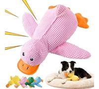 Paw Love Calming Duck, 2026 New Calming Duck Toy for Dogs, Durable Bite-Resistant Yellow Duck Dog Toy with Quack Sound & Crinkle, Deep relaxation for dog, Say goodbye to separation anxiety