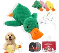 Paw Love Calming Duck, Pawlove Duck, 2026 New Upgraded Calming Duck Toy For Dogs, Quacking Ducks Toys, Soft Stuffed Plush Mellow Calming Pillow For Puppies And Senior Keep Busy (Green, L(32cmx 22cm))